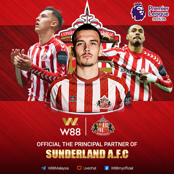 W88-Malaysia-Official-The-Principal-Partner-of-Sunderland-AFC