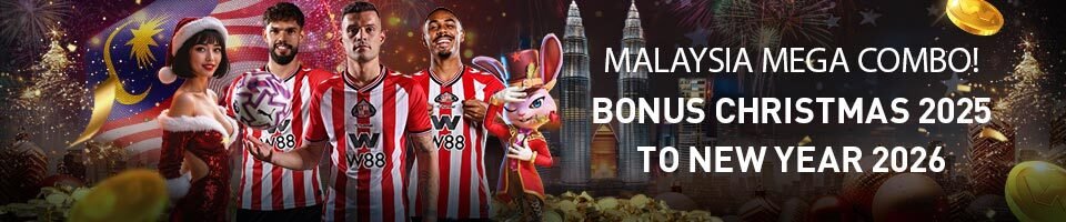 W88 Malaysia Banner Christmas New Year Promotion