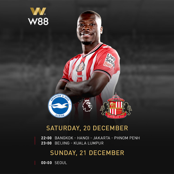 W88-Malaysia-Brighton-vs-Sunderland-English-Premier-League-2025