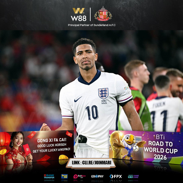 W88-Malaysia-England-Jude-Bellingham-FIFA-World-Cup-2026