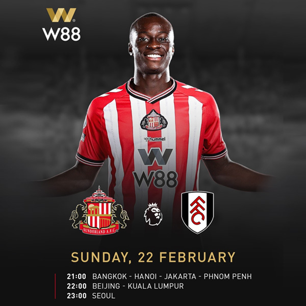 W88-Malaysia-Sunderland-vs-Fulham-English-Premier-League-Match-Fixtures-2025-26