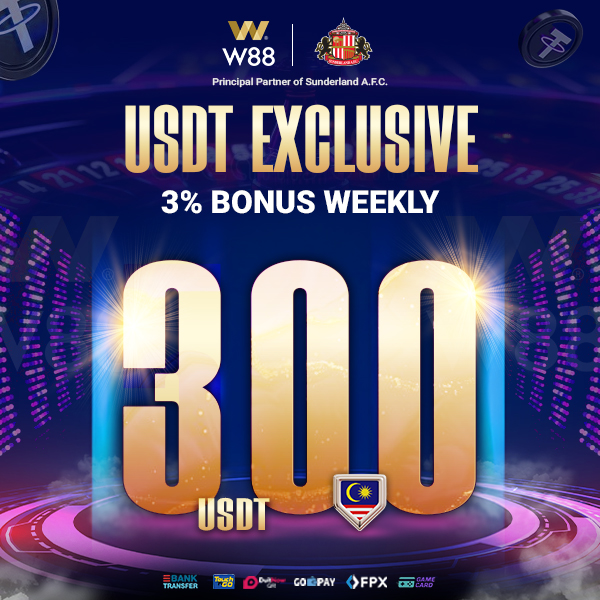 New-USDT-3%-Bonus-Weekly-W88-Malaysia